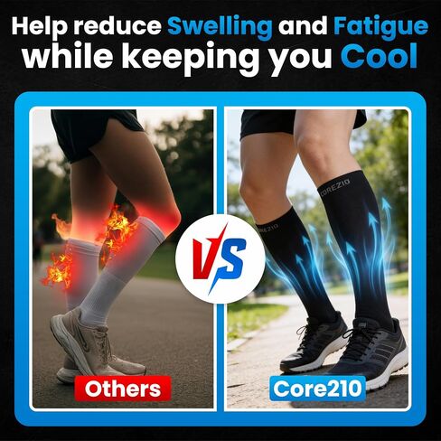 CopperJoint Cooling Athletic Socks, Moisture Wicking Performance Socks, 3 Pairs in Saudi Arabia