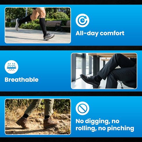 CopperJoint Cooling Athletic Socks, Moisture Wicking Performance Socks, 3 Pairs in Saudi Arabia