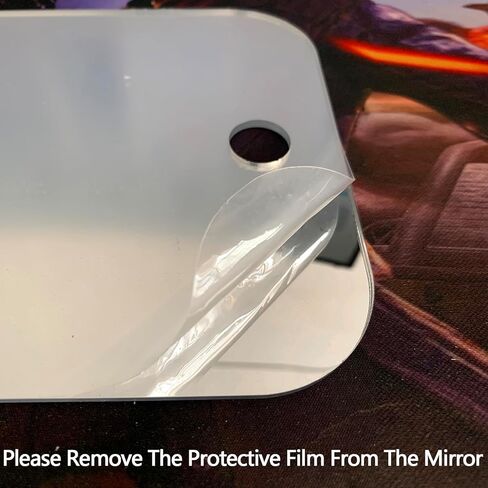 Thicken Shower Mirror Fogless for Shaving,(Medium 8.1x6.1 Inch) Shatterproof Anti Fog Shaving Mirror Holder NO-Drilling, No Fog Free,Small Wall Mounted Bathroom Accessories Camping Hanging Men in Saudi Arabia