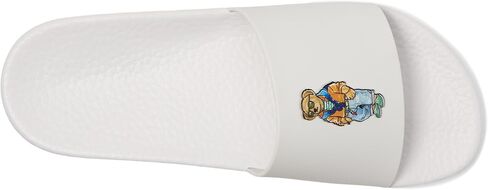 POLO RALPH LAUREN Men's Polo Bear Slide, White Beach Shop Bear, 15, Medium in Kuwait