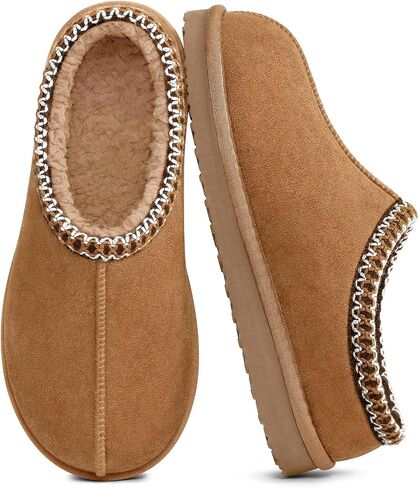 Litfun Mens Memory Foam House Slippers Winter Warm House Shoes Fuzzy Comfy Clog Slippers Indoor Outdoor in Saudi Arabia
