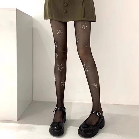 2 PCS Star Tights for Women, Glitter Cute Star Leggings in Saudi Arabia