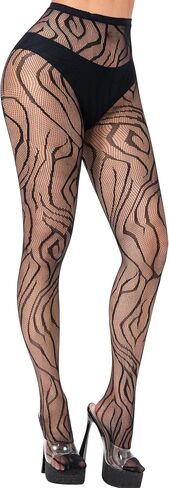 Pattern Fishnet Stockings Fishnet Mesh Tights High Waist Pantyhose in Saudi Arabia
