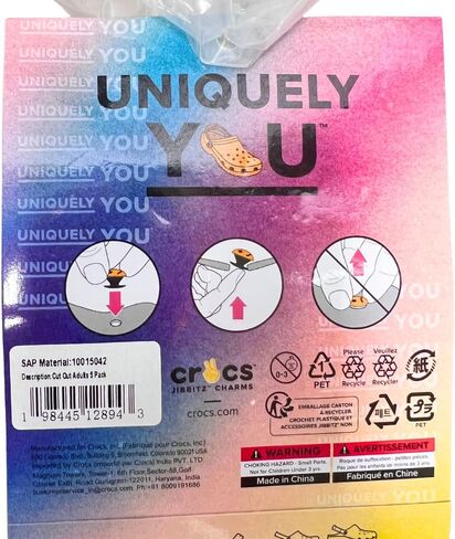 Crocs Jibbitz Cut-Out Charms 5-Pack – Decorative Shoe Accessories for Clogs & Slides in Kuwait