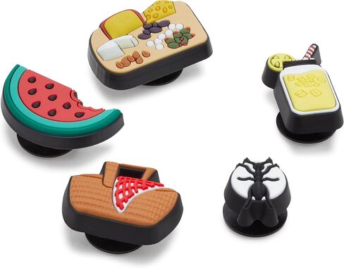 Crocs 5-Pack Summer Shoe Charms | Jibbitz, Cute Picnic, One Size in Kuwait