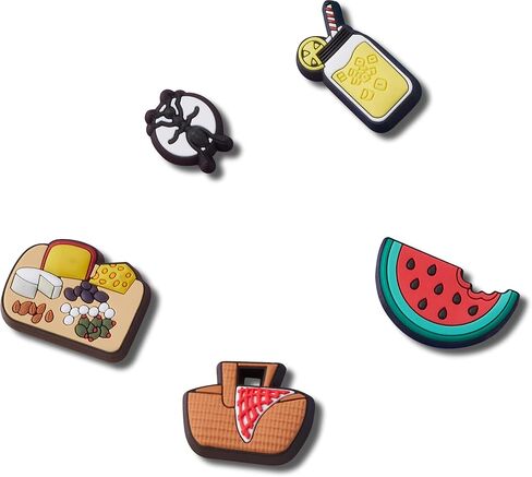 Crocs 5-Pack Summer Shoe Charms | Jibbitz, Cute Picnic, One Size in Kuwait