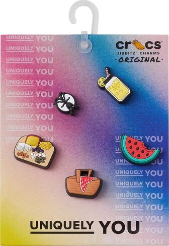 Crocs 5-Pack Summer Shoe Charms | Jibbitz, Cute Picnic, One Size in Kuwait