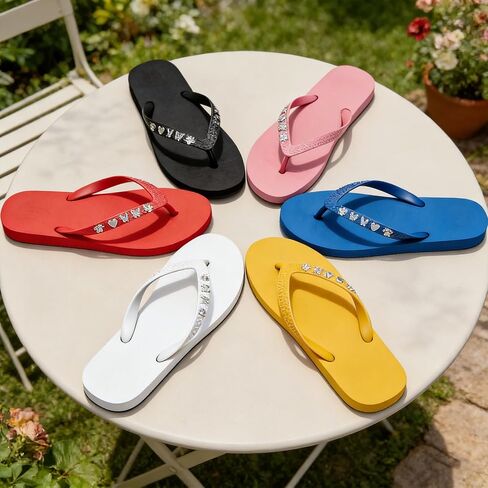 Cute Flip Flop Charms for Sandals Slipper Summer Women's Shoe Jewelry Pendant Accessories for 4mm Holes Decoration Charm Set in Saudi Arabia