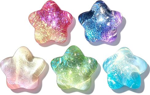 Beach Resin Shoe Charms Set – Clear Blue Sea Star & Shell Jellyfish Clog Accessories Crystal Pearl Starfish Shoe Charms Aesthetic Ocean Themed Shoe Decor for Teens & Girls in Kuwait