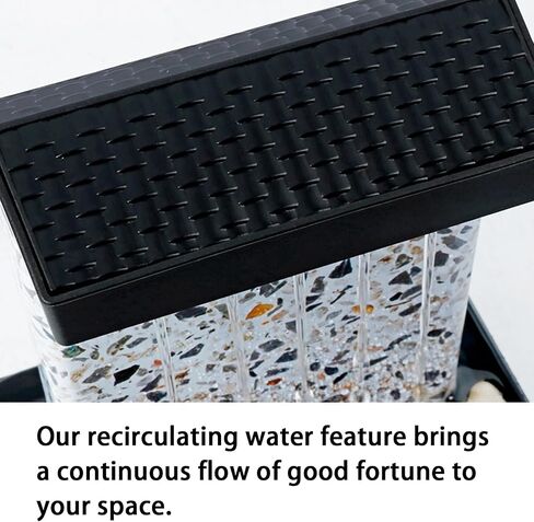 Mini Tabletop Water Fountain with LED Light & Powerful Pump – USB Powered Desktop Decor for Home, Office, and Tea Room in Saudi Arabia