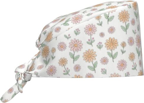 Scrub Cap with Sweatband, Water-Resistant Surgical Cap for Women Men, Adjustable Tie Back Working Hats for Nurses Doctors in Saudi Arabia