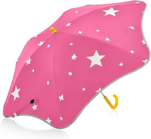 ALAZA Wgute Stars Pink Umbrella for Kid's Toddler Boys Girls Folding Umbrella,Easy Open/Close, UV Protection Portable, Anti-rebound Safe Design Compact,Lightweight in Kuwait