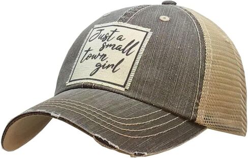 VINTAGE LIFE Just a Small Town Girl Cap, Light Brown in Kuwait