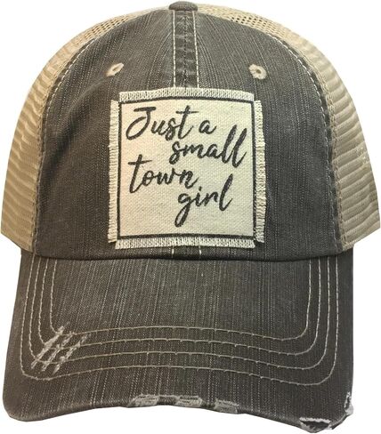 VINTAGE LIFE Just a Small Town Girl Cap, Light Brown in Kuwait