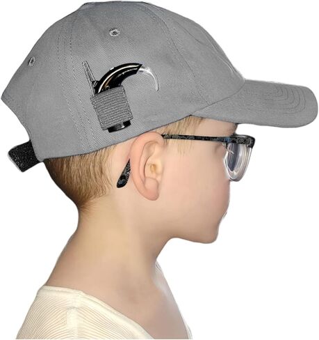 Cochlear Implant Kids Hat – Secure Fit for Nucleus 7 & BTE Processors | Comfortable CI Hat for Sports & Everyday Wear Grey in Saudi Arabia
