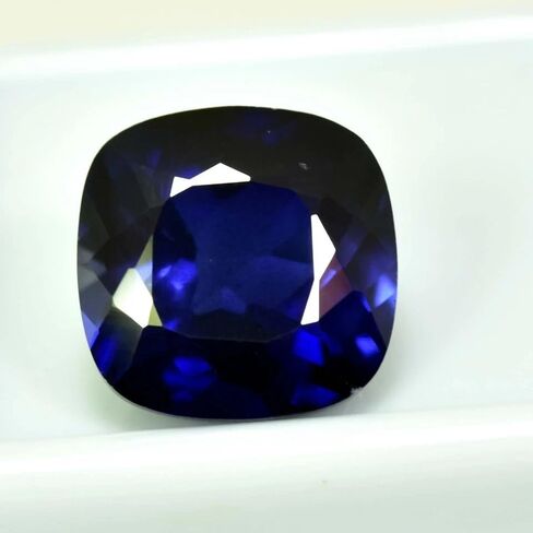 Untreated Natural Kashmir Blue Sapphire Cushion Cut Gemstone – GIE Certified 8+ Carat | Rare Collector’s Stone for Rings & Jewelry in Kuwait
