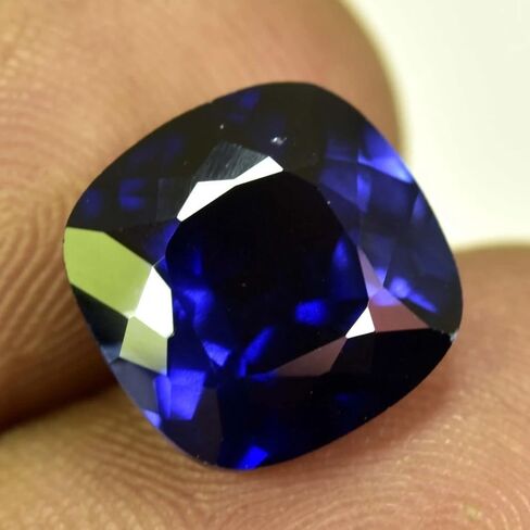 Untreated Natural Kashmir Blue Sapphire Cushion Cut Gemstone – GIE Certified 8+ Carat | Rare Collector’s Stone for Rings & Jewelry in Kuwait