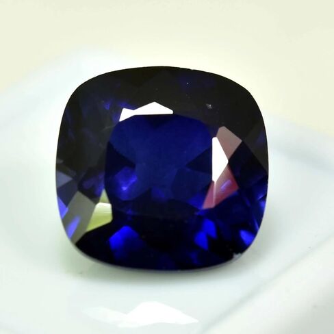 Untreated Natural Kashmir Blue Sapphire Cushion Cut Gemstone – GIE Certified 8+ Carat | Rare Collector’s Stone for Rings & Jewelry in Kuwait