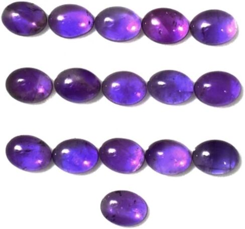 Amethyst Cabochons Oval 8x6mm Approximately 17.00 Carat (1976) in Kuwait