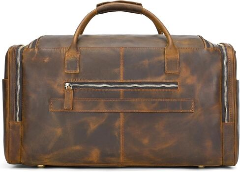 Full Grain Cowhide Leather Gym Duffle Weekender Overnight Travel Duffel Bag For Men in Saudi Arabia