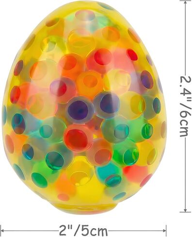 15 Pack Easter Eggs Stress Balls Squishy Toys Squeeze Ball Toys for Easter Egg Hunt Easter Basket Stuffers Party Favors Gifts in Kuwait