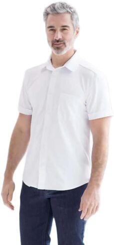 Adaptive White Magnetic Front Long Sleeve Cooling Adaptive Polo with Pocket in Saudi Arabia