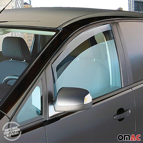 OMAC Front Bug Shield Hood Deflector for Mercedes Sprinter W907 910 2019-2025, 3 Pcs, All Weather, Black in Kuwait