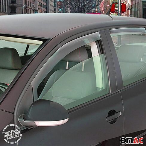 OMAC Front Bug Shield Hood Deflector for Mercedes Sprinter W907 910 2019-2025, 3 Pcs, All Weather, Black in Kuwait