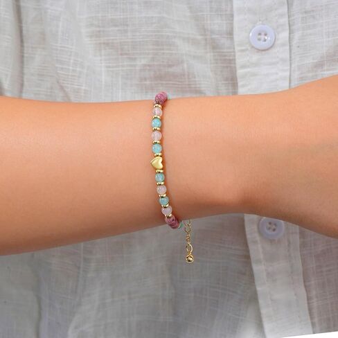 Mothers Day Gifts for Mom, Healthy Pregnancy New Moms Crystal Beaded Bracelets Valentines Christmas Jewelry 6.5+2 Inches in Saudi Arabia
