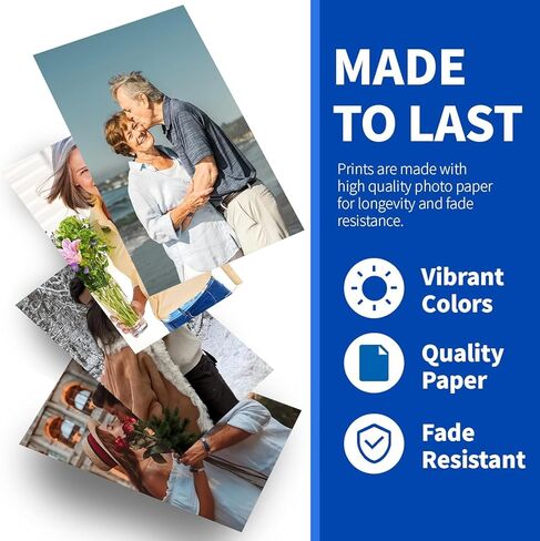 ZHADDLI Custom Photo Prints-water resistant(10pcs, 3.5" Lx5 W) - Photo Printing Services -Standard Size - Glossy - UNFRAMED in Saudi Arabia