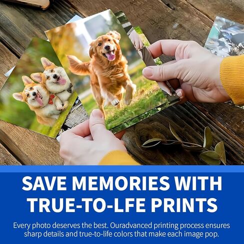 ZHADDLI Custom Photo Prints-water resistant(10pcs, 3.5" Lx5 W) - Photo Printing Services -Standard Size - Glossy - UNFRAMED in Saudi Arabia