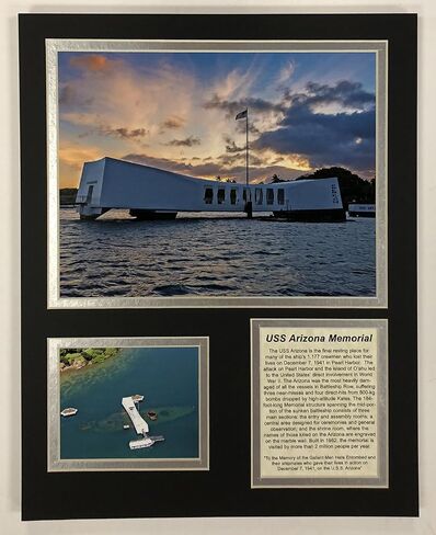 Legends Never Die USS Arizona - بيرل هاربور - مجموعة صور غير مؤطرة مقاس 11 بوصة × 14 بوصة in Kuwait
