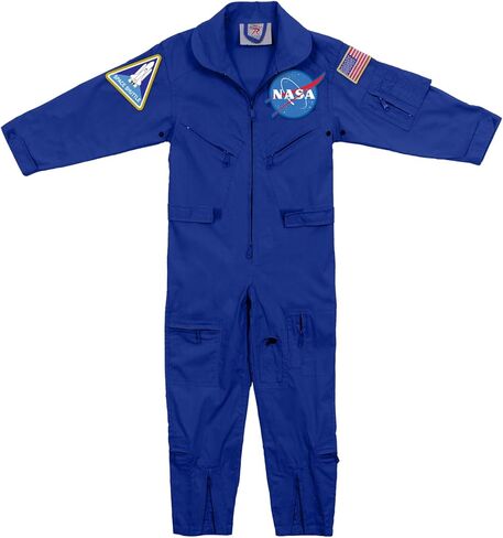Rothco Kids NASA Flight Coveralls with Official NASA Patch, Blue, Medium in Kuwait