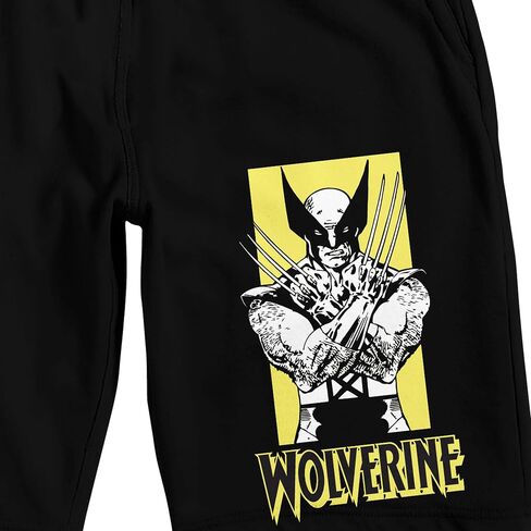 تقدم Marvel Comics شورت بيجامة النوم الأسود للرجال من Wolverine in Kuwait