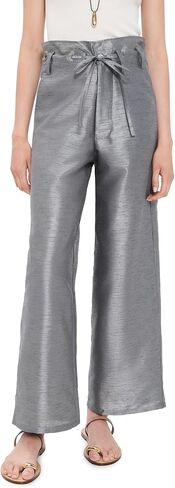Chan Luu Women's Techno Dupioni Straight Leg Pants in Saudi Arabia