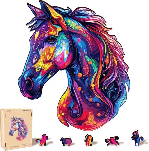 Wooden Puzzle for Adults, Snake Wooden Jigsaw Puzzles(10.8 * 11in-200pcs), Medium,Unique Shape Adult Puzzles,Irregular Wood Puzzles Creative Gift for Adults and Kids Family Game in Kuwait