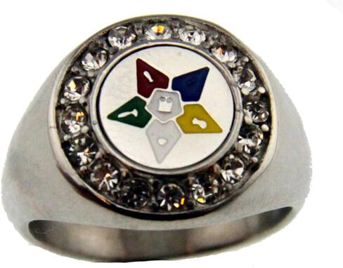 The Quiet Witness T160 OES Stainless Steel Ring Order Eastern Star O.E.S. Sister Worthy Matron in Kuwait