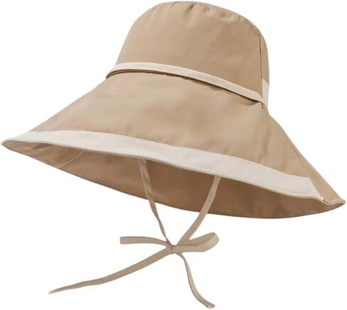 Women Wide Brim Sun Hats UV Protection Bucket Hat, Breathable & Packable Summer Beach Hat for Outdoor Travel & Garden in Kuwait