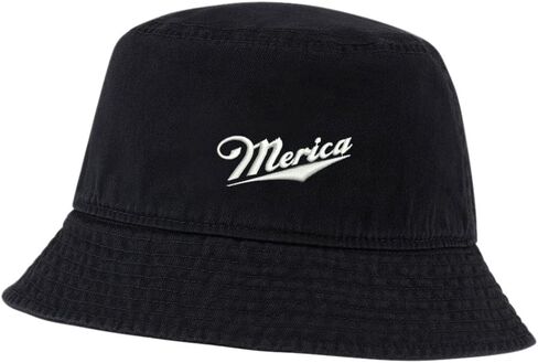 Men's Bucket Hat Merica Embroidered Cotton Washed Unisex Casual Fisherman Hat in Kuwait