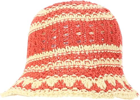Trendy Apparel Shop Women's Lightweight Multicolor Crochet Bucket Hat in Kuwait