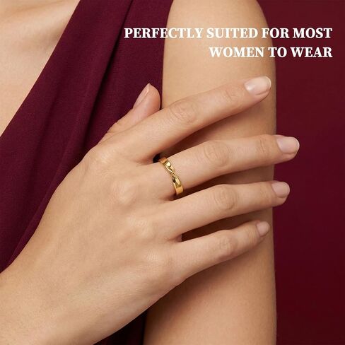 24PCS Gold Rings for Women,Stackable Gold Rings Silver Simple Stacking Gold Rings for Women Non Tarnish,Multiple Sizes Pack Trendy Stuff Gold Ring Set in Kuwait
