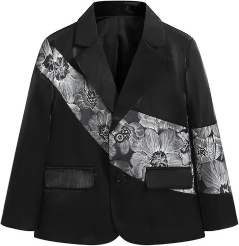 SWOTGdoby Boys Suit 4 Piece Formal Wedding Outfit Tuxedo Set with Dress Shirt, Bow Tie, Jacket, and Pants Toddler Boy Clothes in Saudi Arabia