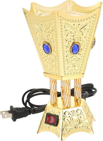 Electric Incense Burner Metal Bakhoor Burner Middle Eastern Style Tabletop Electric Censer for Home Office Yoga Spa Decor in Kuwait