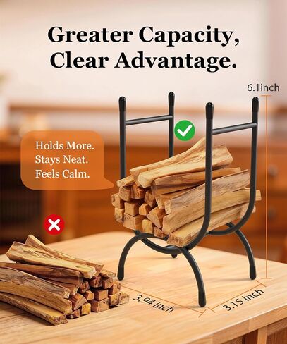 Palo Santo Sticks Holder, Heavy Duty Metal Sacred Wood Rack, Desktop Storage Rack for Palo Santo Sticks, Sage, Smudge Sticks, Herbs, Incense, Home Decor, Meditation Room in Kuwait