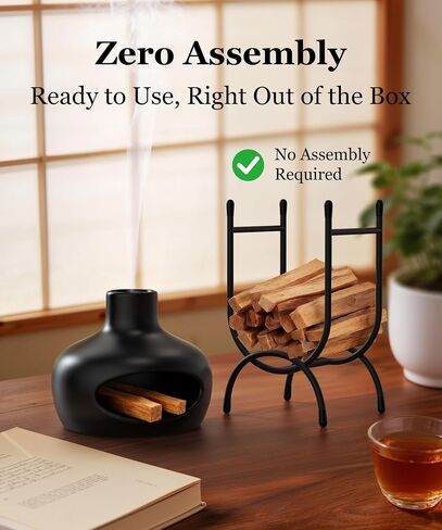 Palo Santo Sticks Holder, Heavy Duty Metal Sacred Wood Rack, Desktop Storage Rack for Palo Santo Sticks, Sage, Smudge Sticks, Herbs, Incense, Home Decor, Meditation Room in Kuwait