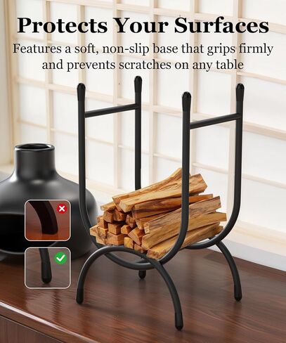Palo Santo Sticks Holder, Heavy Duty Metal Sacred Wood Rack, Desktop Storage Rack for Palo Santo Sticks, Sage, Smudge Sticks, Herbs, Incense, Home Decor, Meditation Room in Kuwait