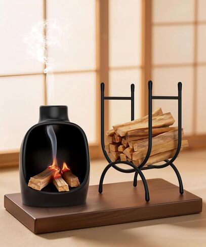 Palo Santo Sticks Holder, Heavy Duty Metal Sacred Wood Rack, Desktop Storage Rack for Palo Santo Sticks, Sage, Smudge Sticks, Herbs, Incense, Home Decor, Meditation Room in Kuwait
