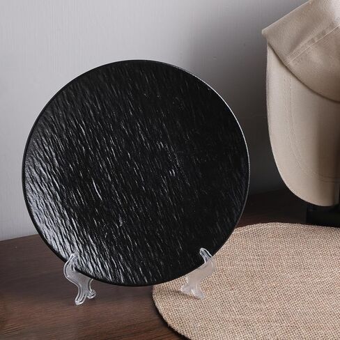 JJUNW 4Pcs Plate Stands Display, Plate Holders for Displaying, Acrylic Plates Stand Decorative Plates Holder, Easel Stands for Home Picture Office Tables Decoration in Kuwait
