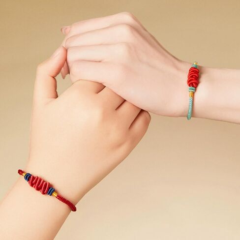 Tibetan Lucky Bracelet for Women Lucky Charm Bracelet Braided Good wishes Buddhist Style Adjustable Wrist Bracelet Red Rope Bracelets in Saudi Arabia