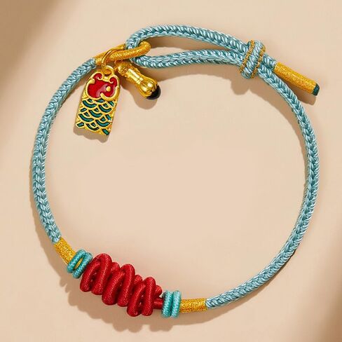 Tibetan Lucky Bracelet for Women Lucky Charm Bracelet Braided Good wishes Buddhist Style Adjustable Wrist Bracelet Red Rope Bracelets in Saudi Arabia